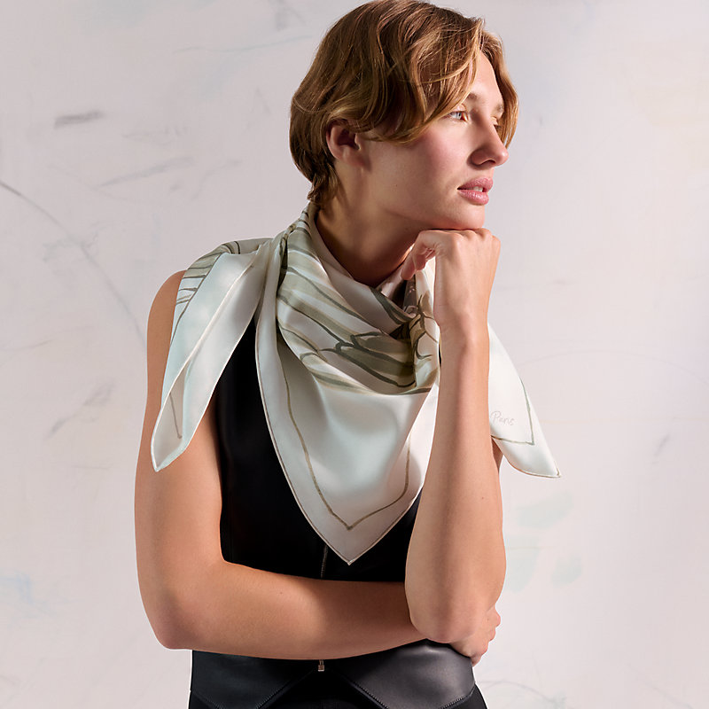 カレ 90 《ペガサスのように自由に》 - ホワイト | Hermès - エルメス